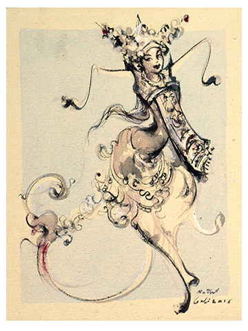 バリ舞踊の女性油彩画 バリ舞踊の女性油彩画 バリ舞踊の女性油彩画