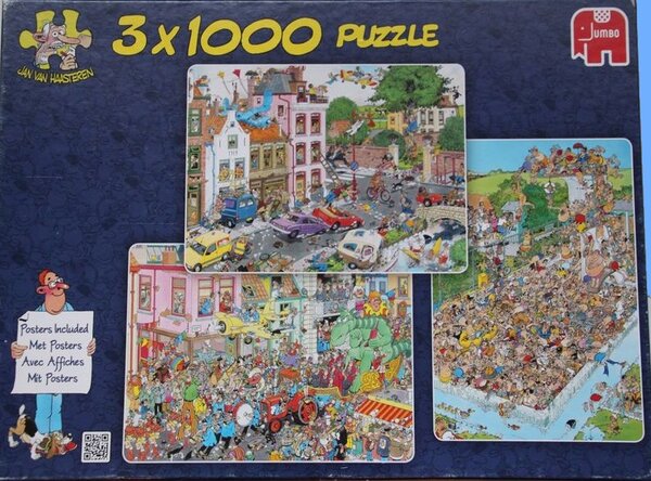 Jan van Haasteren 81200 - 3 in 1 puzzle Combi box (3x1000)