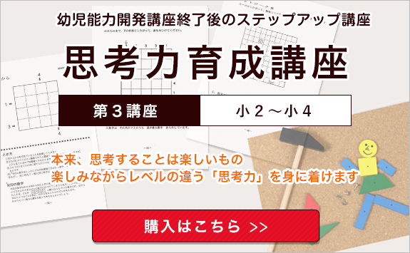思考力育成家庭講座 第3講座 2級～2段（前期）