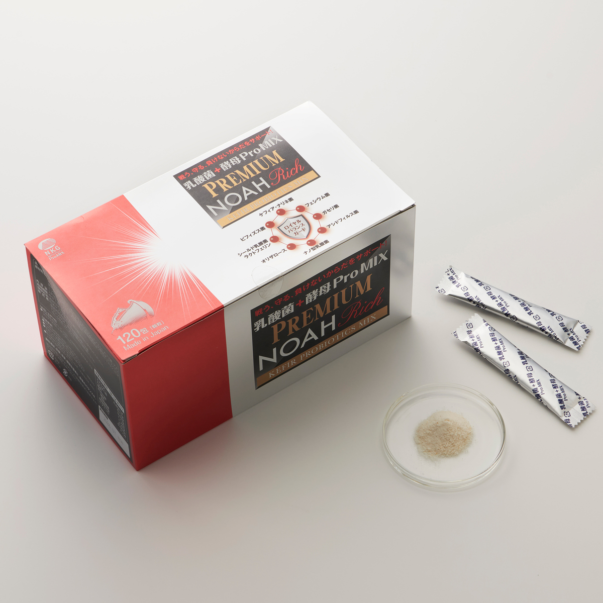 乳酸菌＋酵母 ProMIXプレミアムノアRich 120包 - QVC.jp