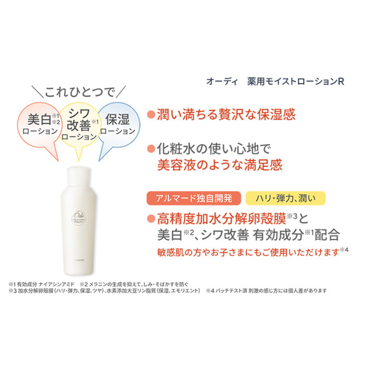 オーディ薬用モイストローションR[美白&シワ改善] Ode（オーディ