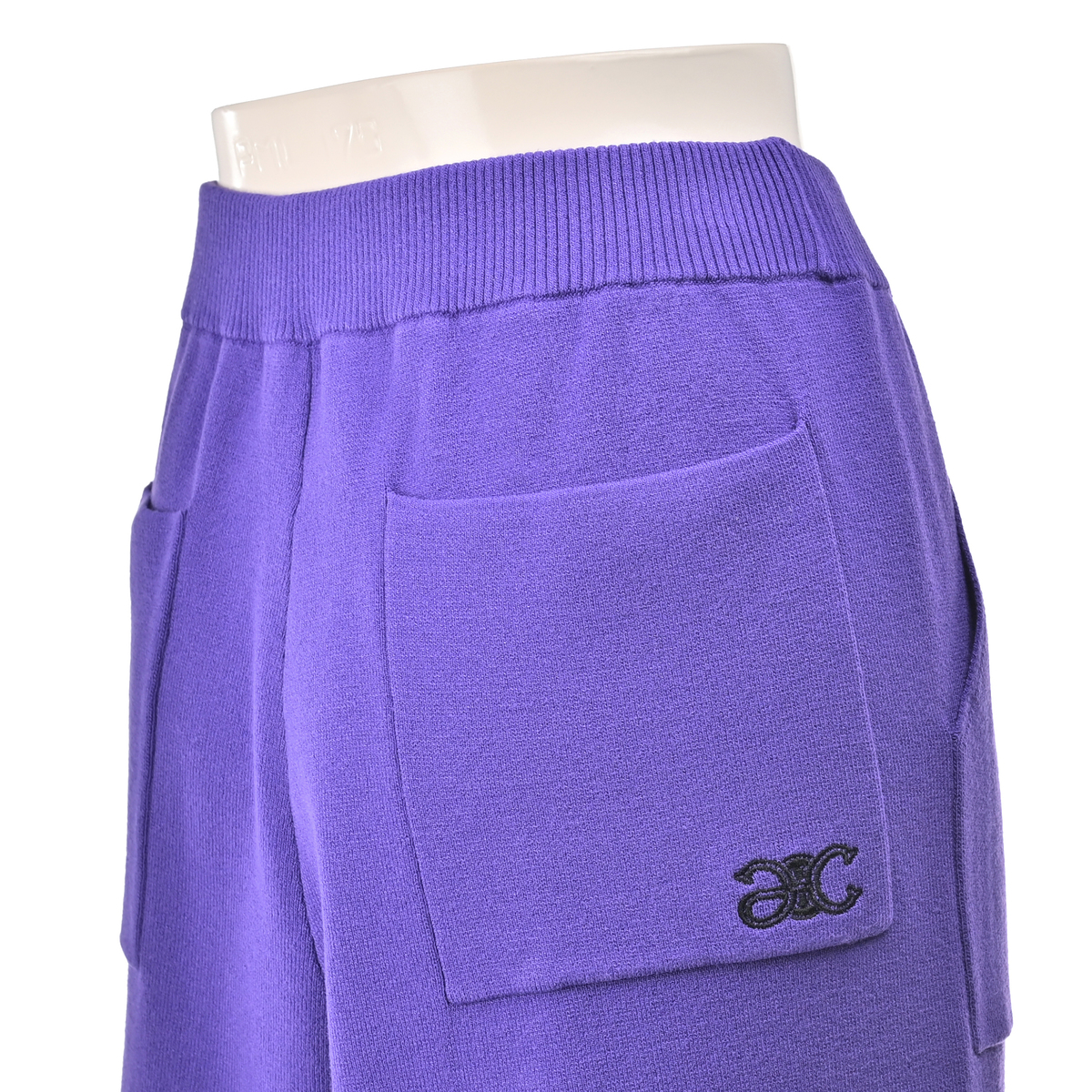 Anne Coquine コアスパンヤーンニットガウチョパンツ アンコキーヌ