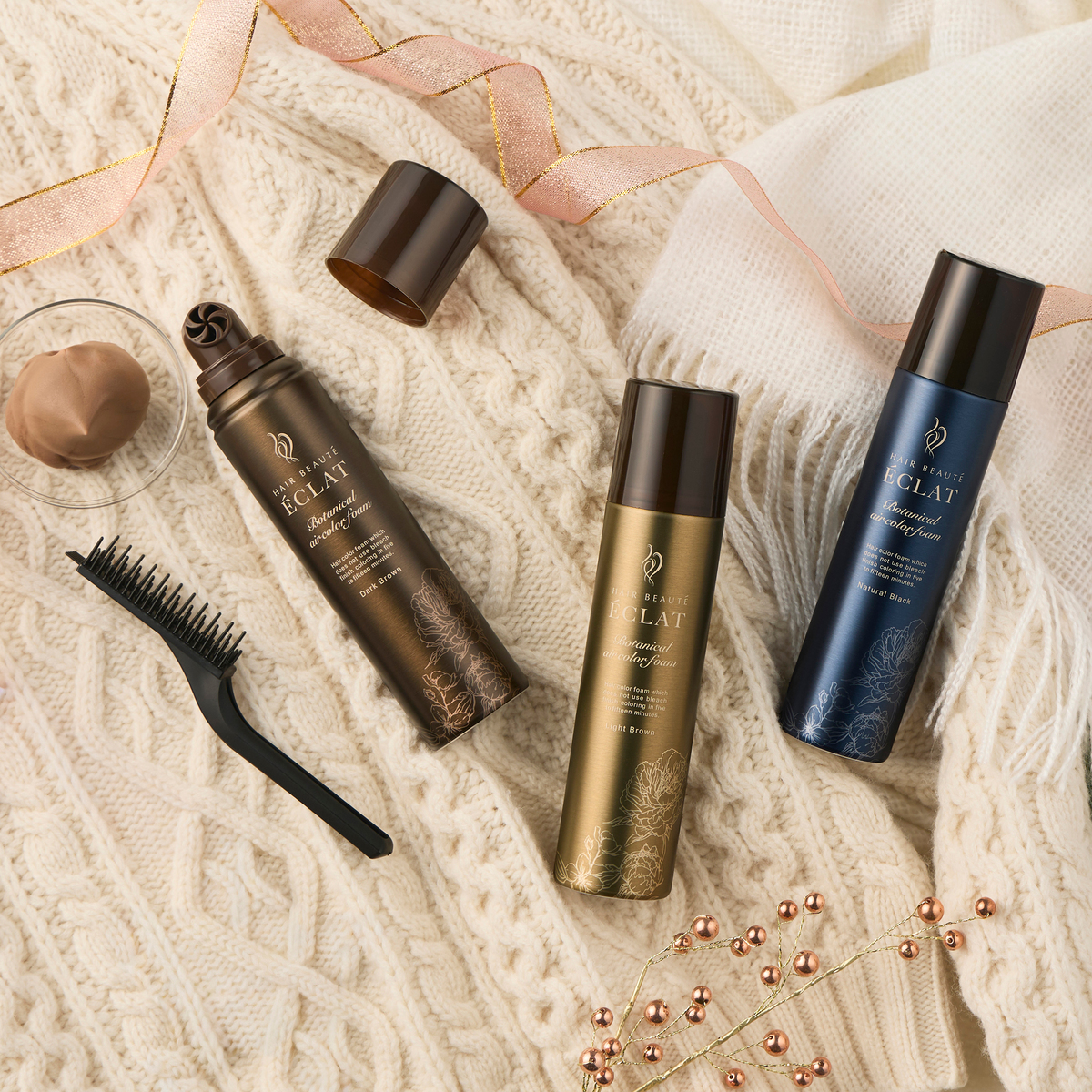 ポタニカルエアカラー フォーム EX ダークブラウン4本セット