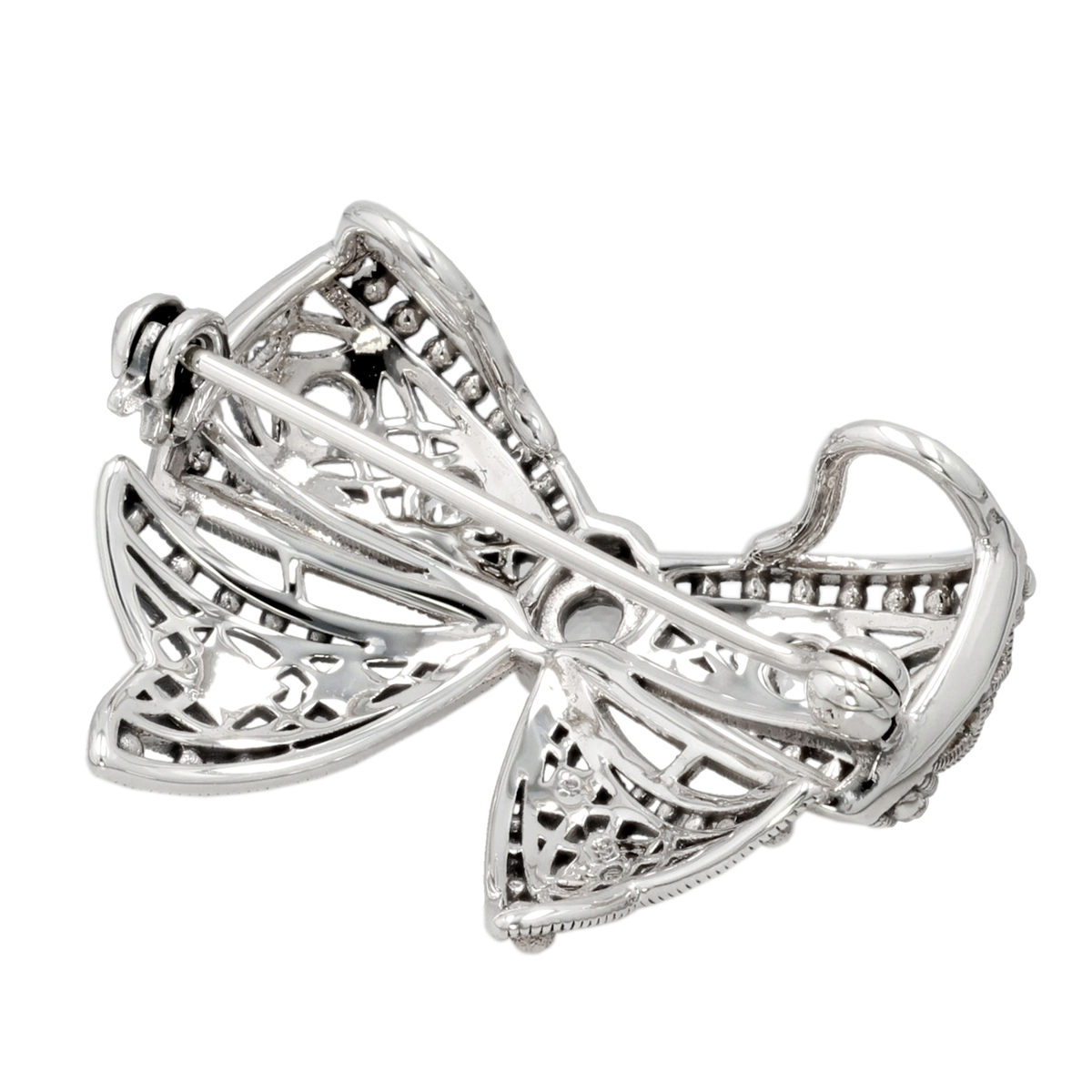 ラフィネ シルバー925 クラシカルリボン ブローチ ラフィネクラシック