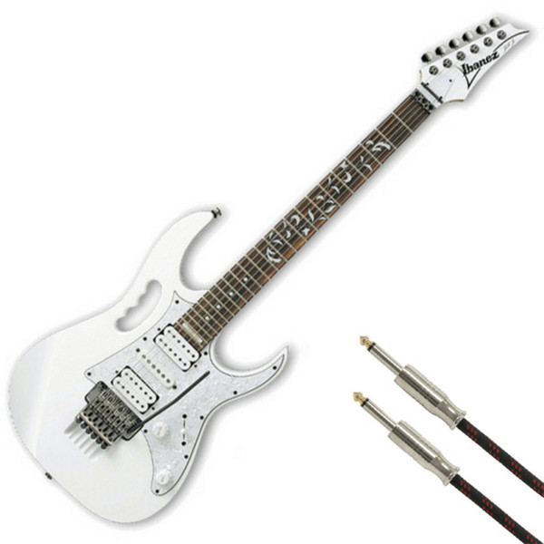 DISC Ibanez JEM555, Steve Vai Signature Electric Guitar, White at