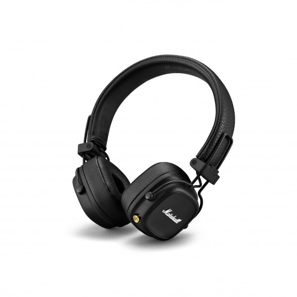 Marshall Major IV Bluetooth Headphones, Black at Gear4music