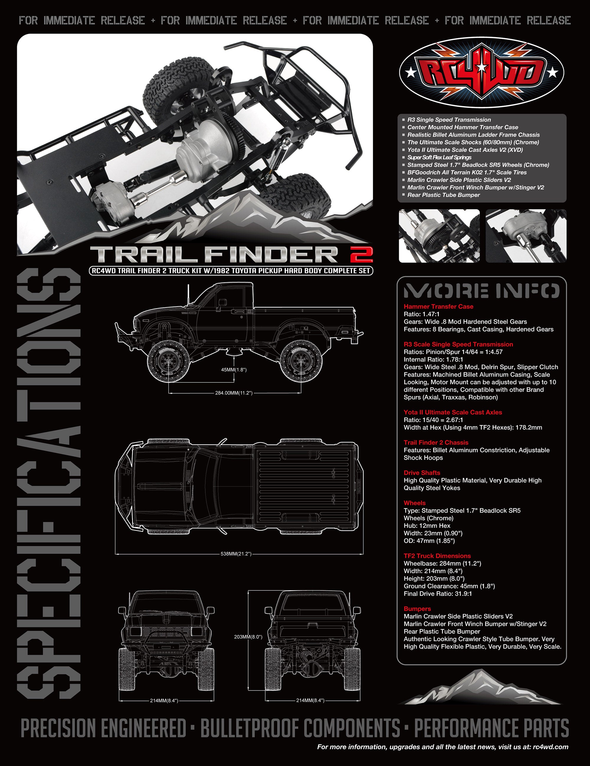 RC4WD トレイルファインダー2 トラックキット（1982年式トヨタ