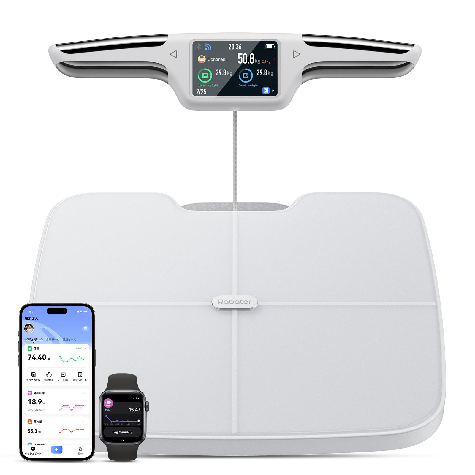 体重計CF577BLEホワイト WIFI対応 体組成計 – Rabater