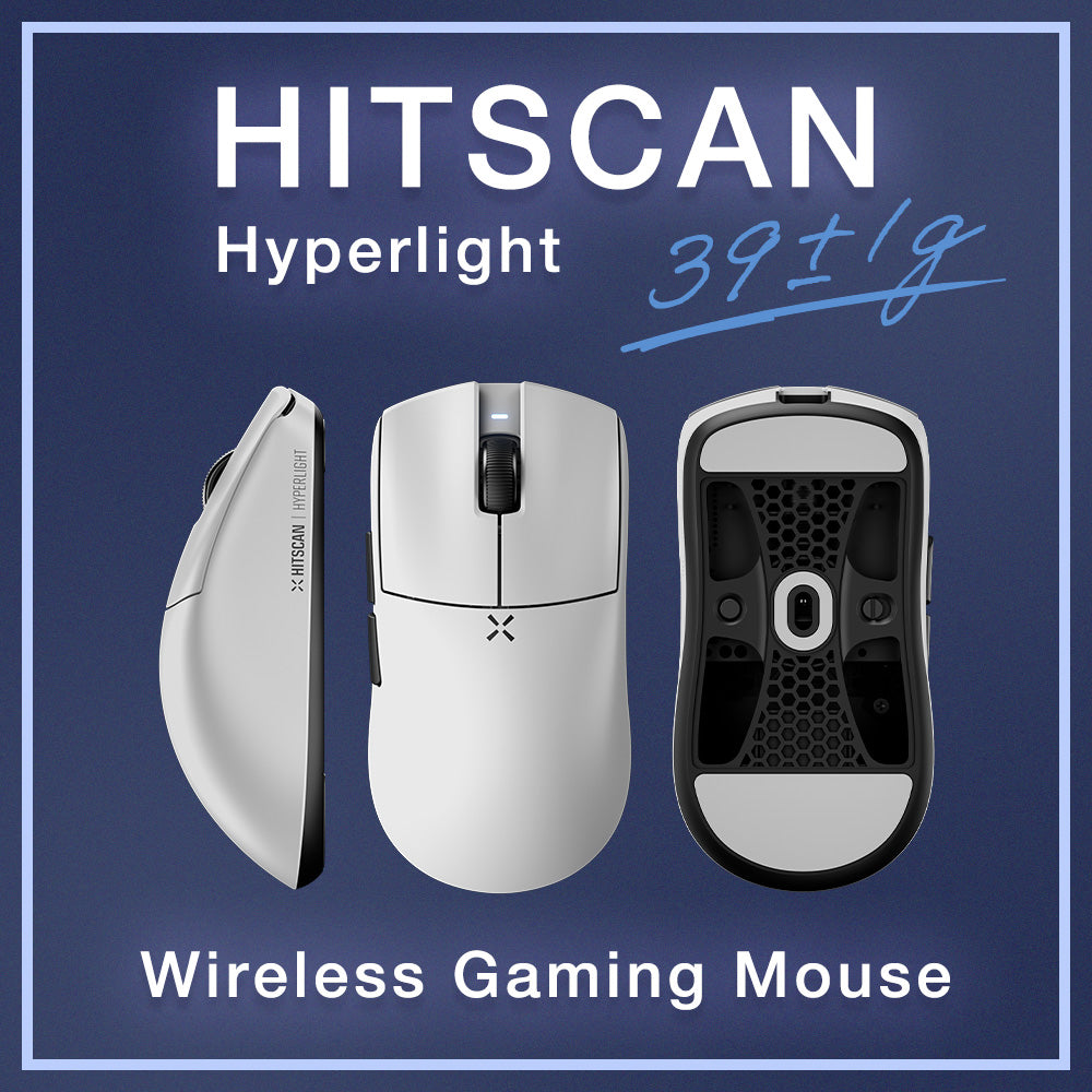 HITSCAN Hyperlight Wireless Gaming Mouse White ゲーミングマウス