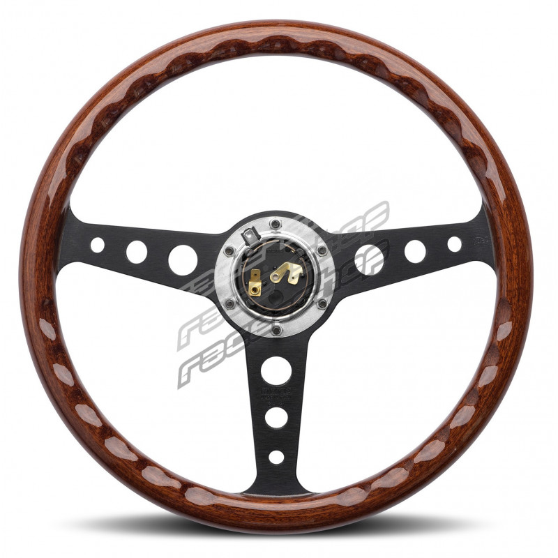 3 spoke steering wheel MOMO INDY HERITAGE Black 350mm | races-shop.com