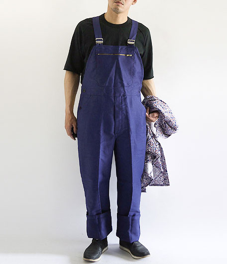 60's モールスキンフレンチワークオーバーオール ［Dead Stock