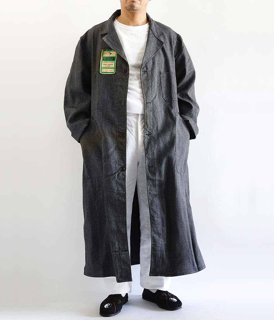 ブラックシャンブレーフレンチワークコート［Dead Stock］ - Fresh