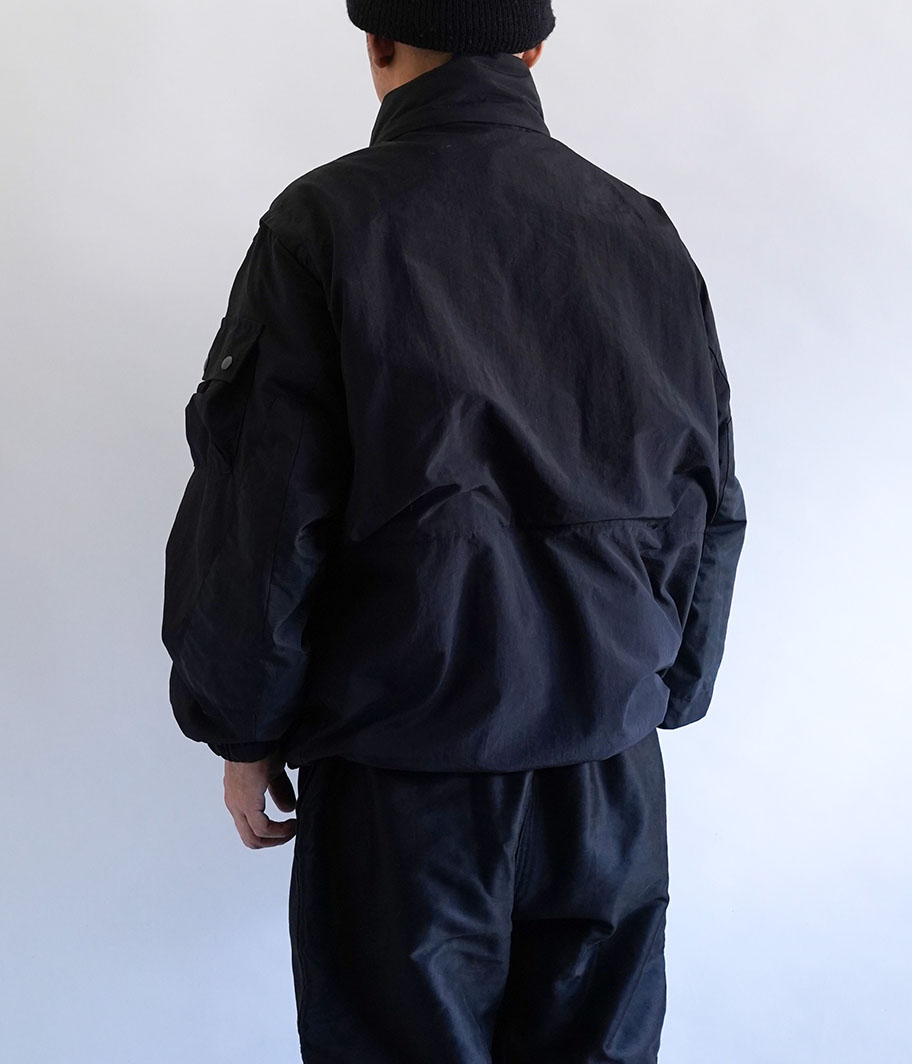 YOKE MULTI POCKETS UTILITY BLOUSON [BLACK] - Fresh Service