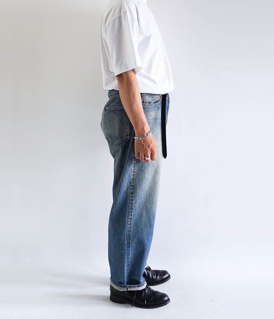 A.PRESSE No.22 Washed Wide Denim Pants [INDIGO] - Fresh Service