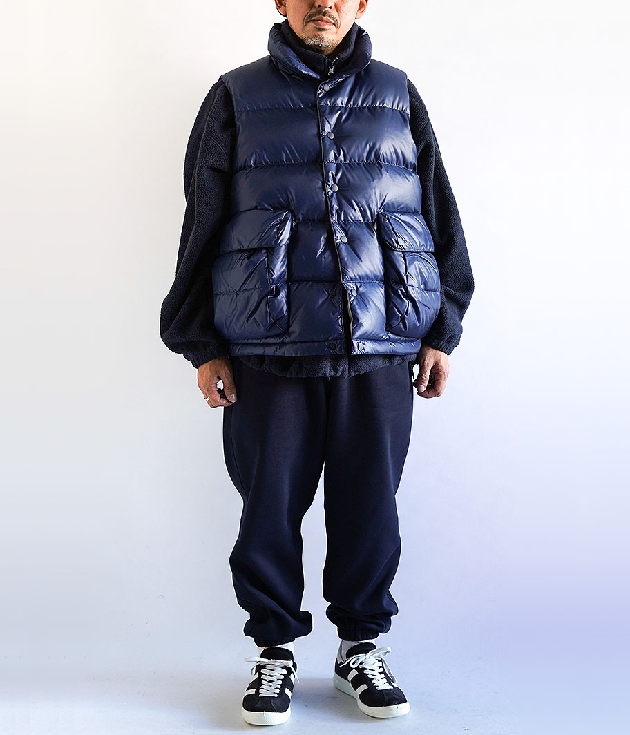 DAIWA PIER 39 TECH BACK PACKER DOWN VEST [DARK NAVY] - Fresh