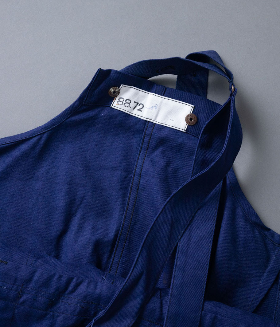 60's フランス軍 コットンツイルフレンチワークオーバーオール［Dead