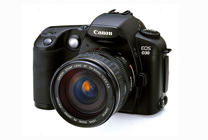 Canon EOS D30 (3 MP, 2000, Canon's first CLC and the first CTC in
