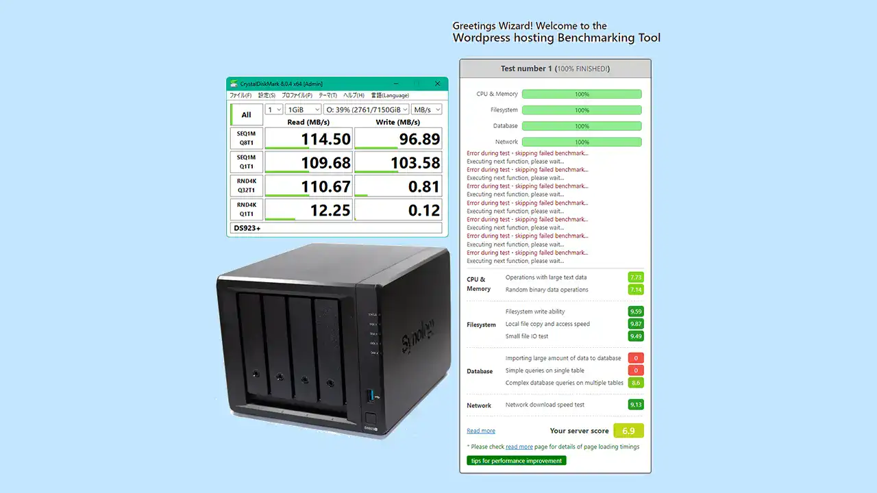 Synology DS923+の性能 | Rai-Life