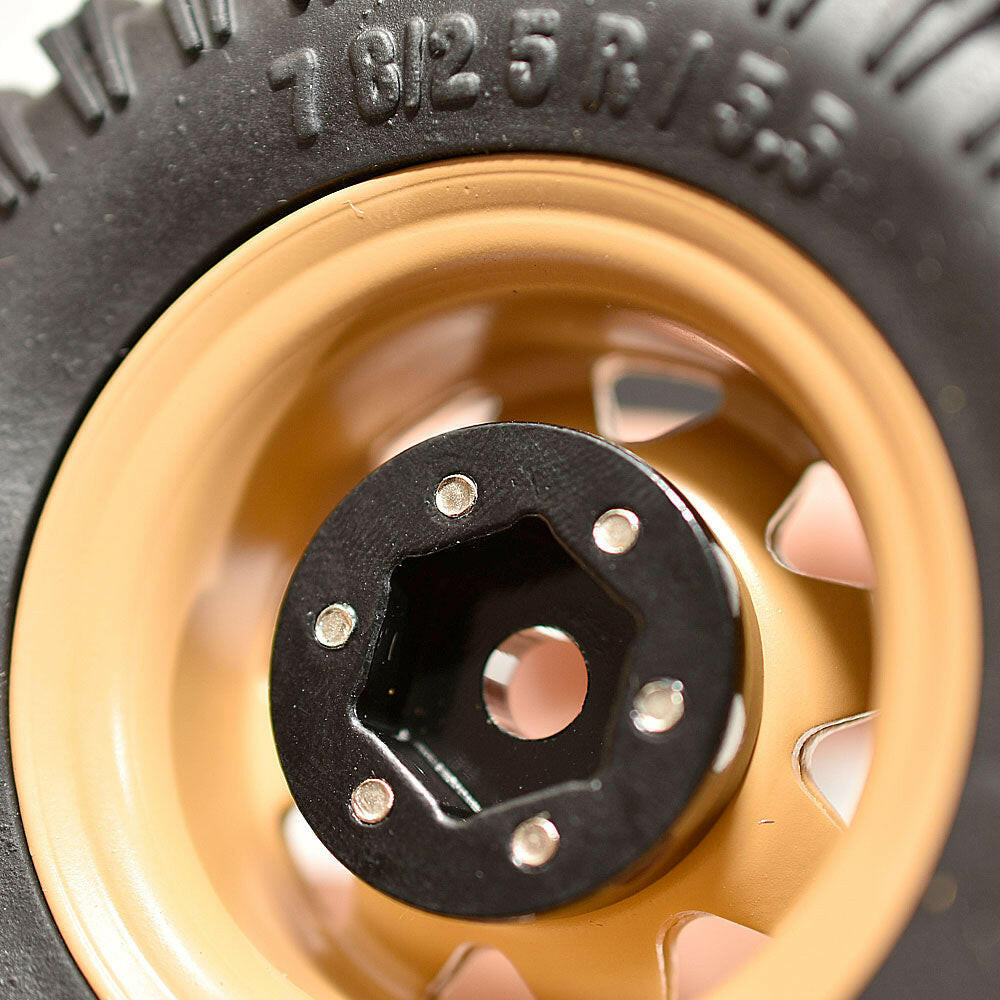 問屋ワールド】クローラーRC用1.55インチスチール製ビードロック