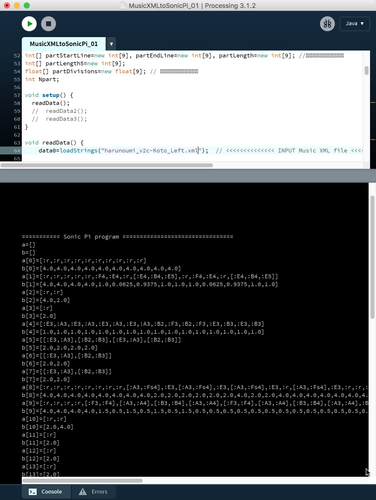 Converting MusicXML or midi files for Sonic Pi | rbnrpi