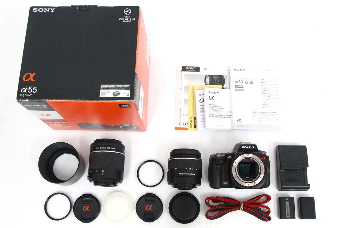 α55 SLT-A55VY ダブルズームレンズキット シャッター回数 約5900回以下