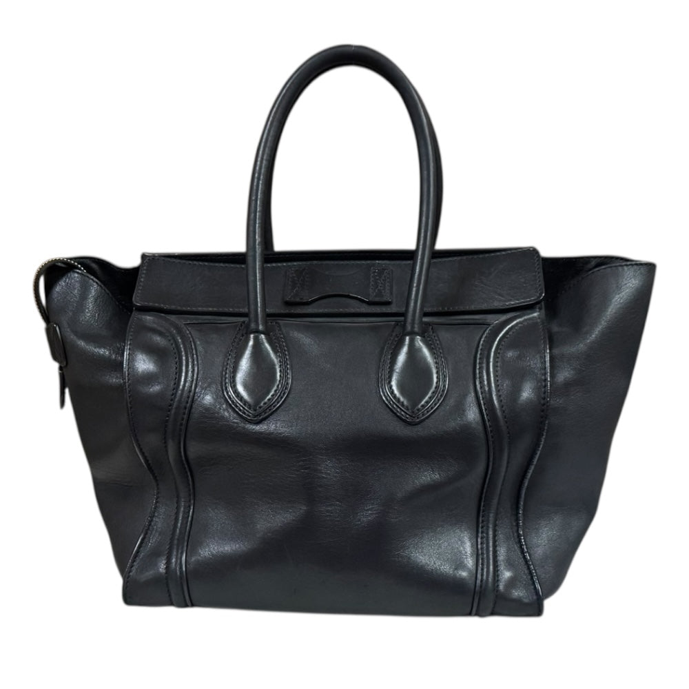 CELINE セリーヌ ラゲージ ミニショッパー ハンドバッグ レザー