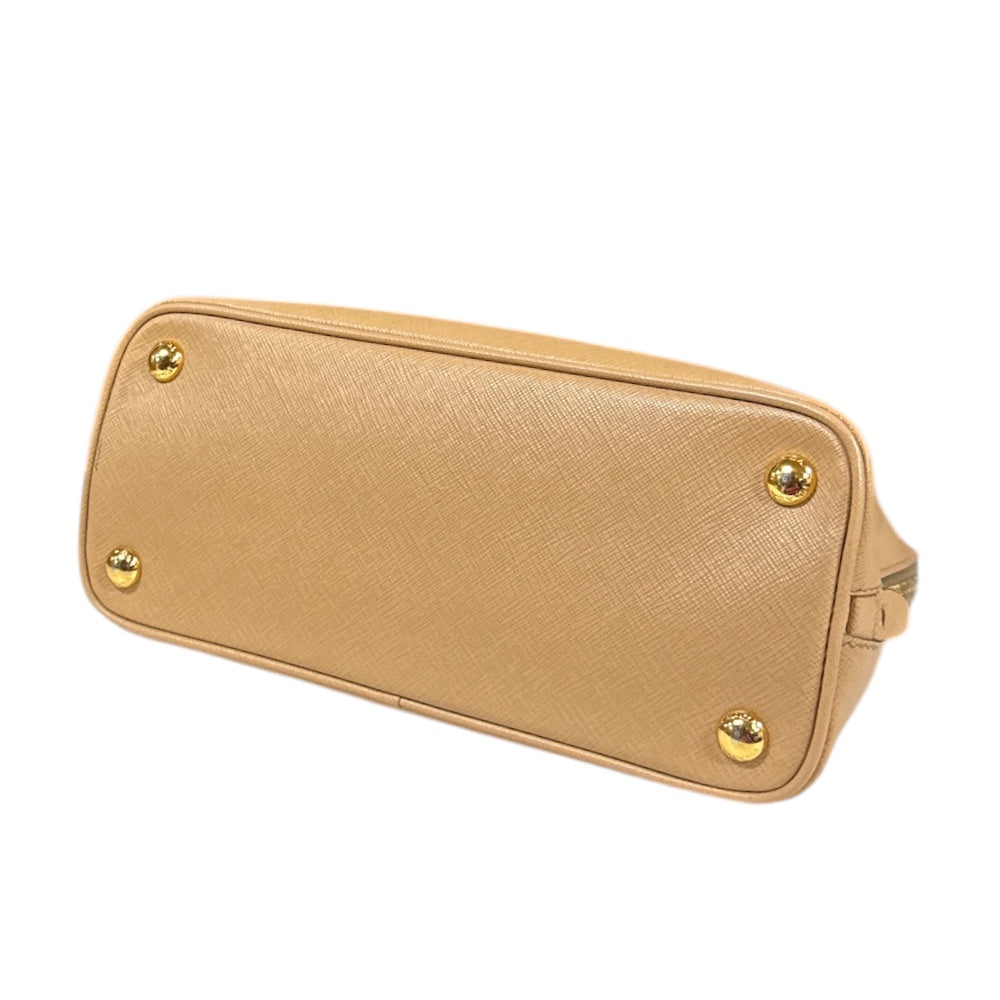 PRADA プラダ サフィアーノ ショルダーバッグ レザー ベージュ