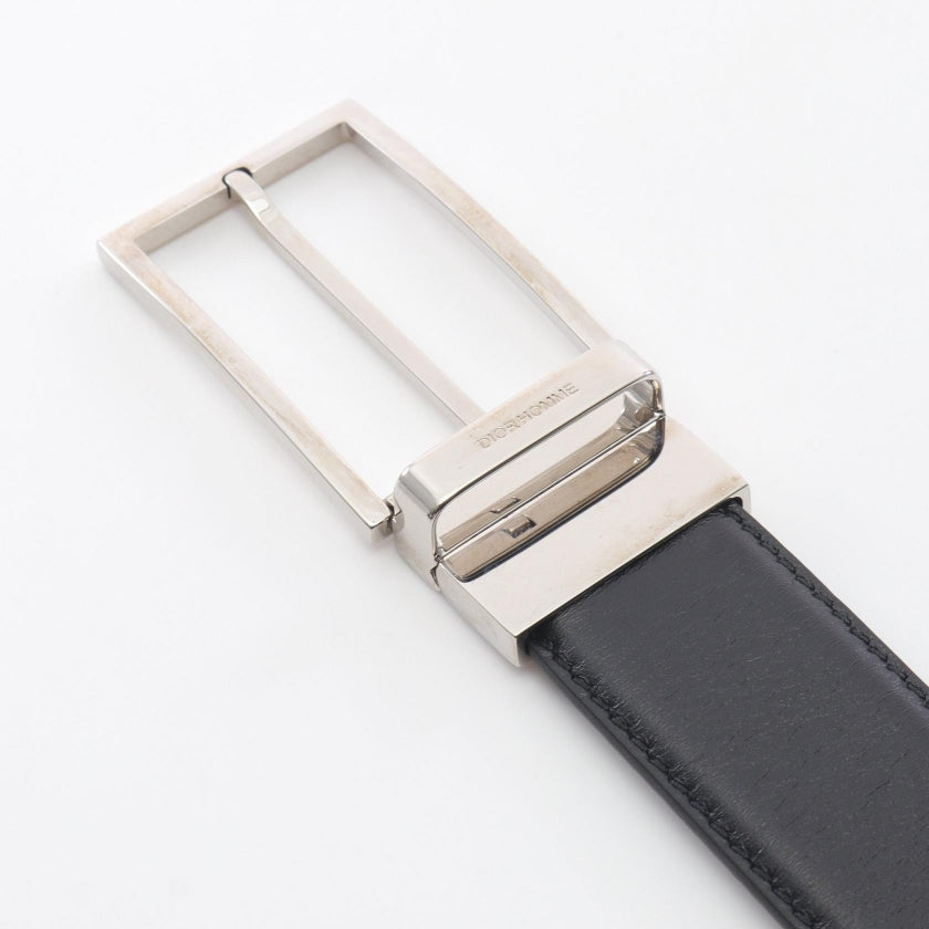 ベルト レザー ブラック リバーシブル ディオールオム – RECLO