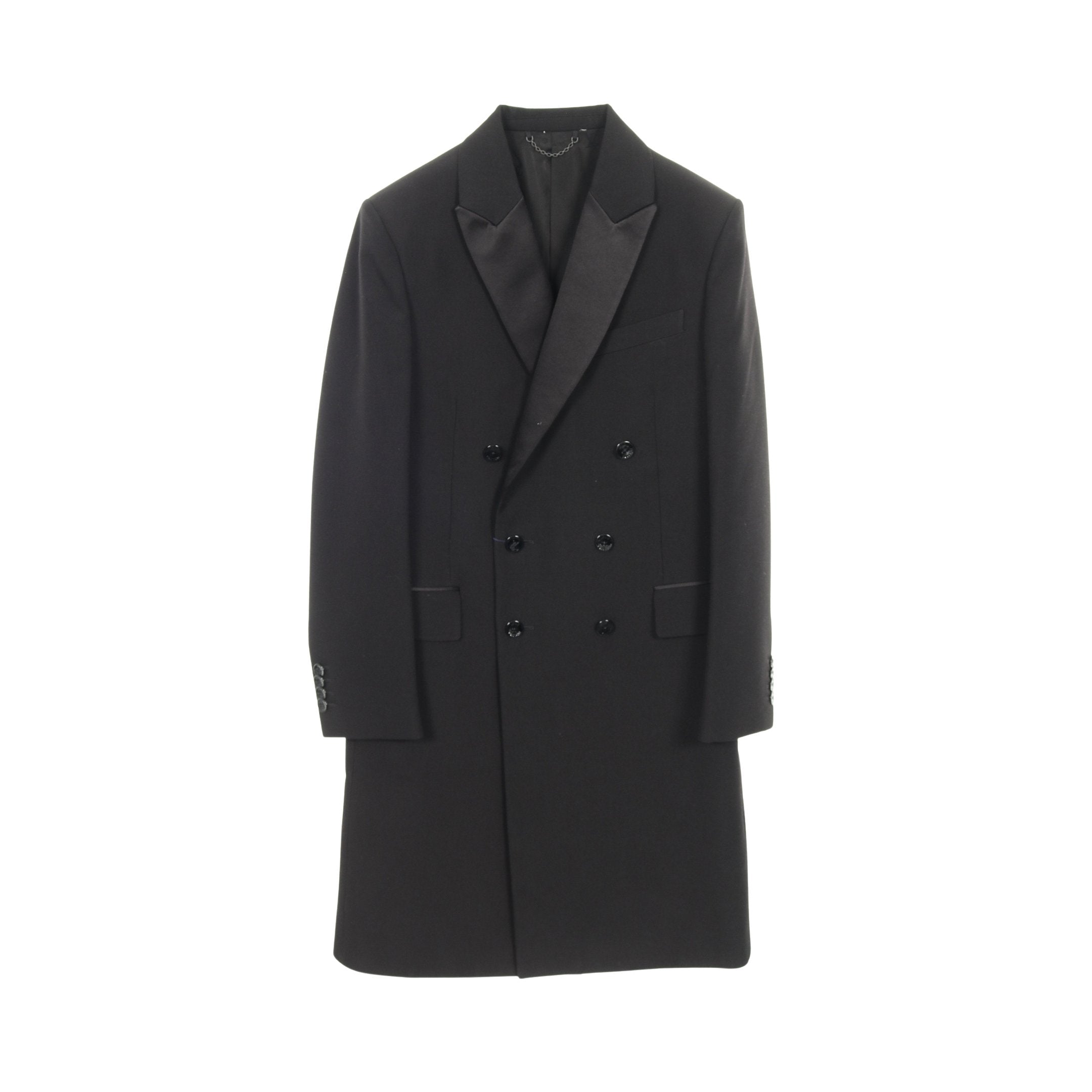 チェスターコート ウール ブラック ダブルブレスト ルイヴィトン – RECLO
