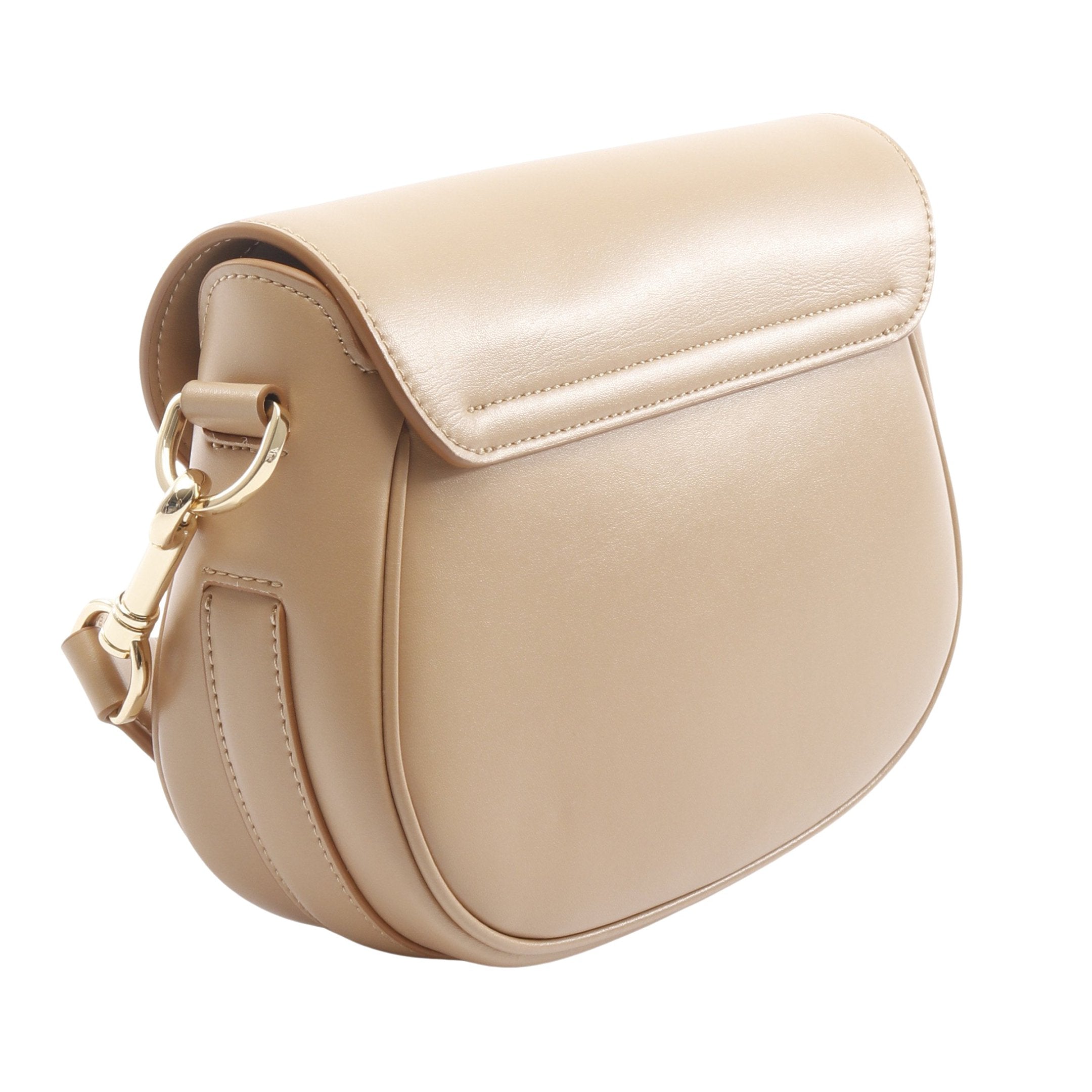 THE J MARC SADDLE BAG ショルダーバッグ レザー ベージュ マーク