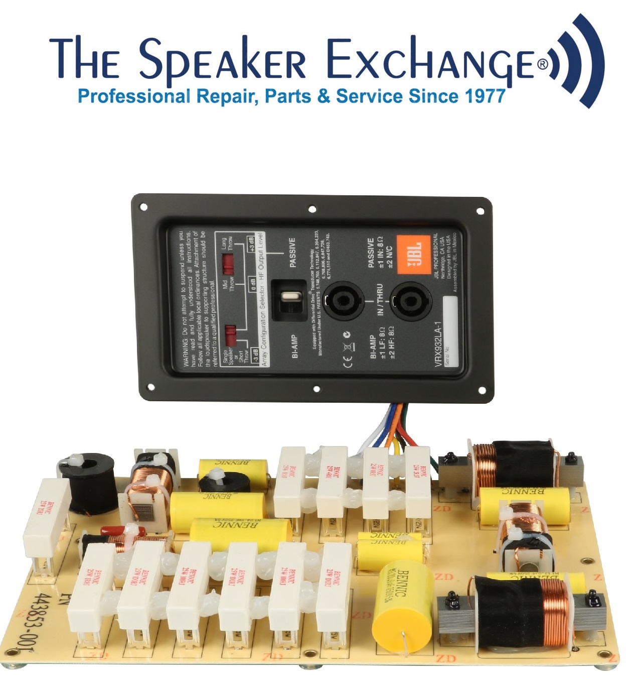 JBL VRX932LA-1 Crossover/Backplate 443853-001 - The Speaker Exchange