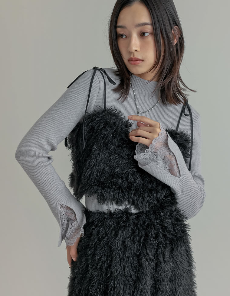 ラメフェザーキャミソールビスチェ - トップス通販 | 人気レディース