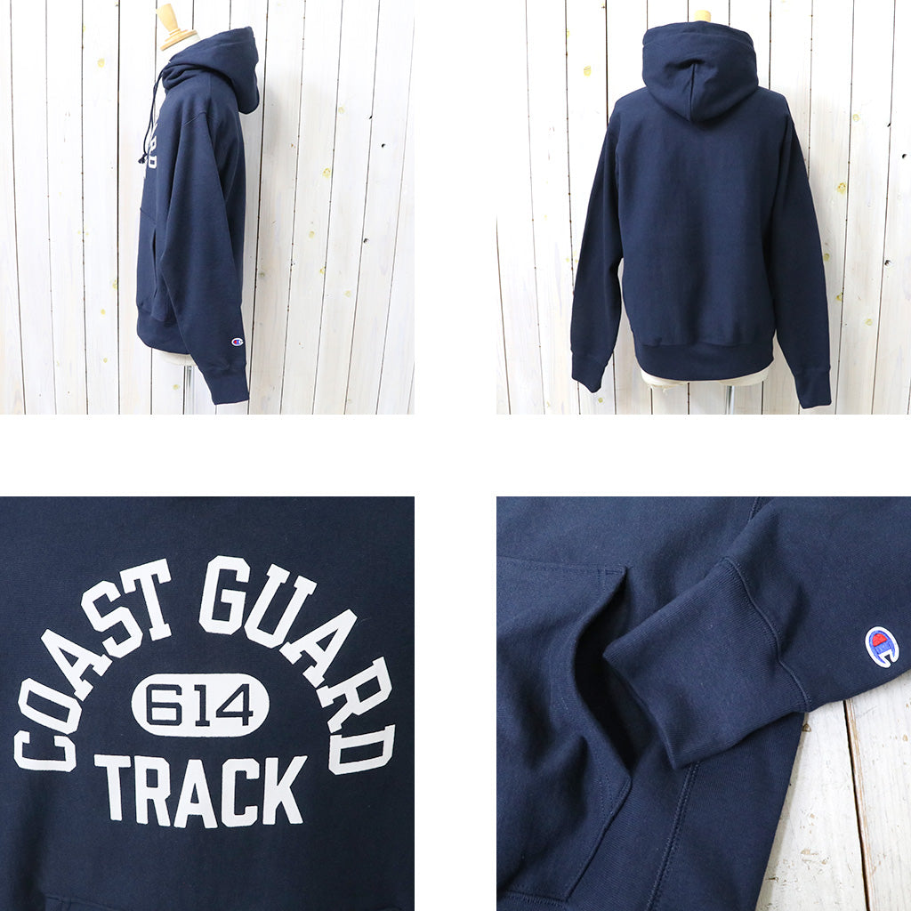 Champion : COAST GUARD TRACK REVERSEWEAVE HOODIE (NAVY) – Reggieshop
