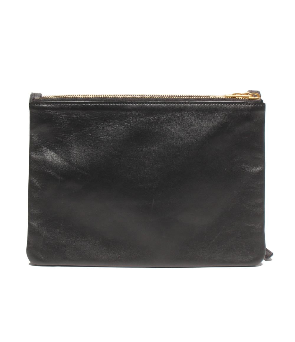 CELINE ショルダーバッグ 斜め掛け ゴールド金具 トリオ レディース