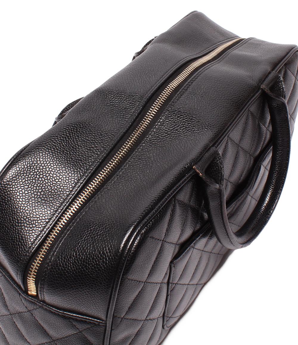 CHANEL ミニボストンバッグ ハンドバッグ マトラッセ ココマーク