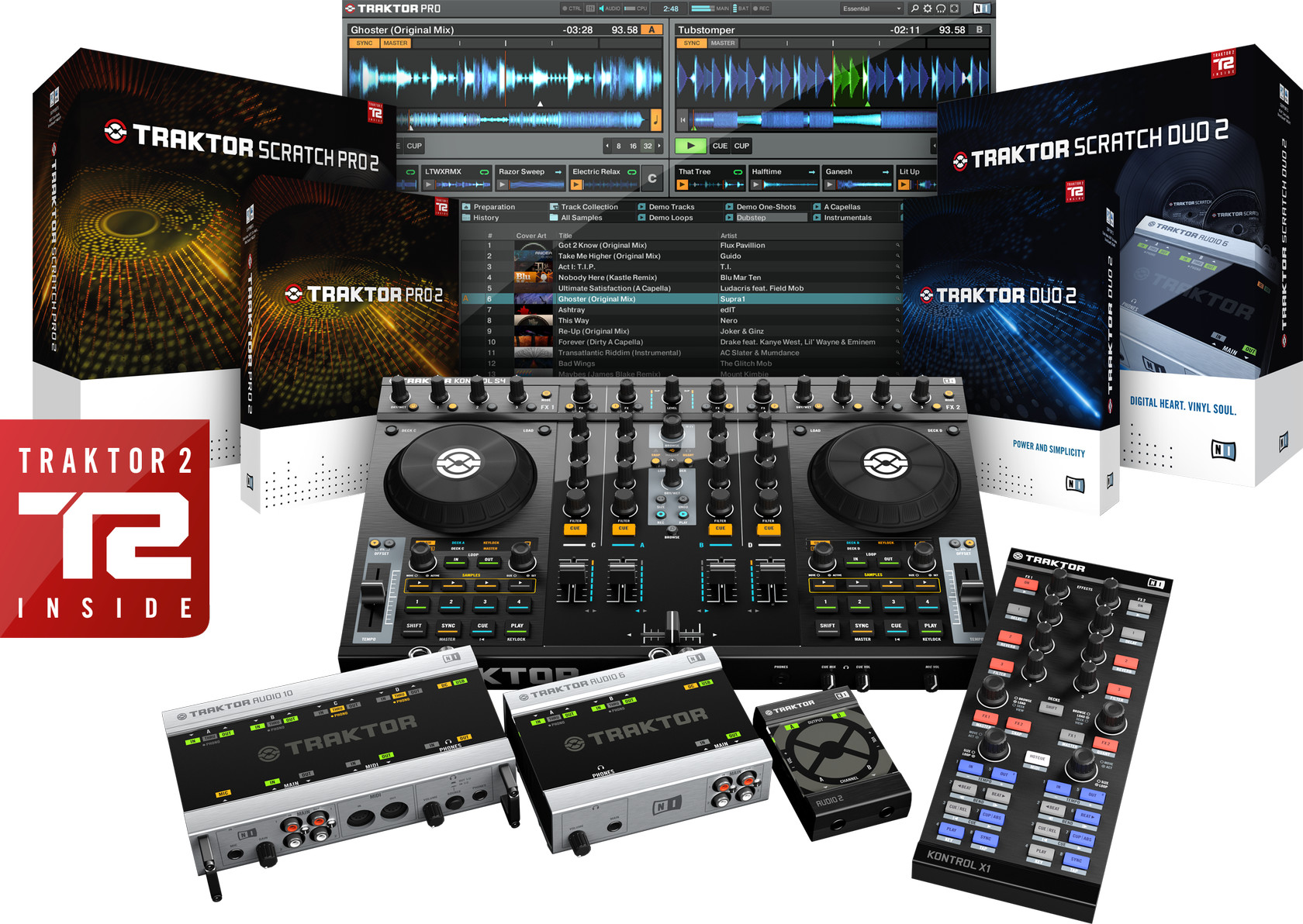 Native Instruments TRAKTOR 2, revised DJ software and digital