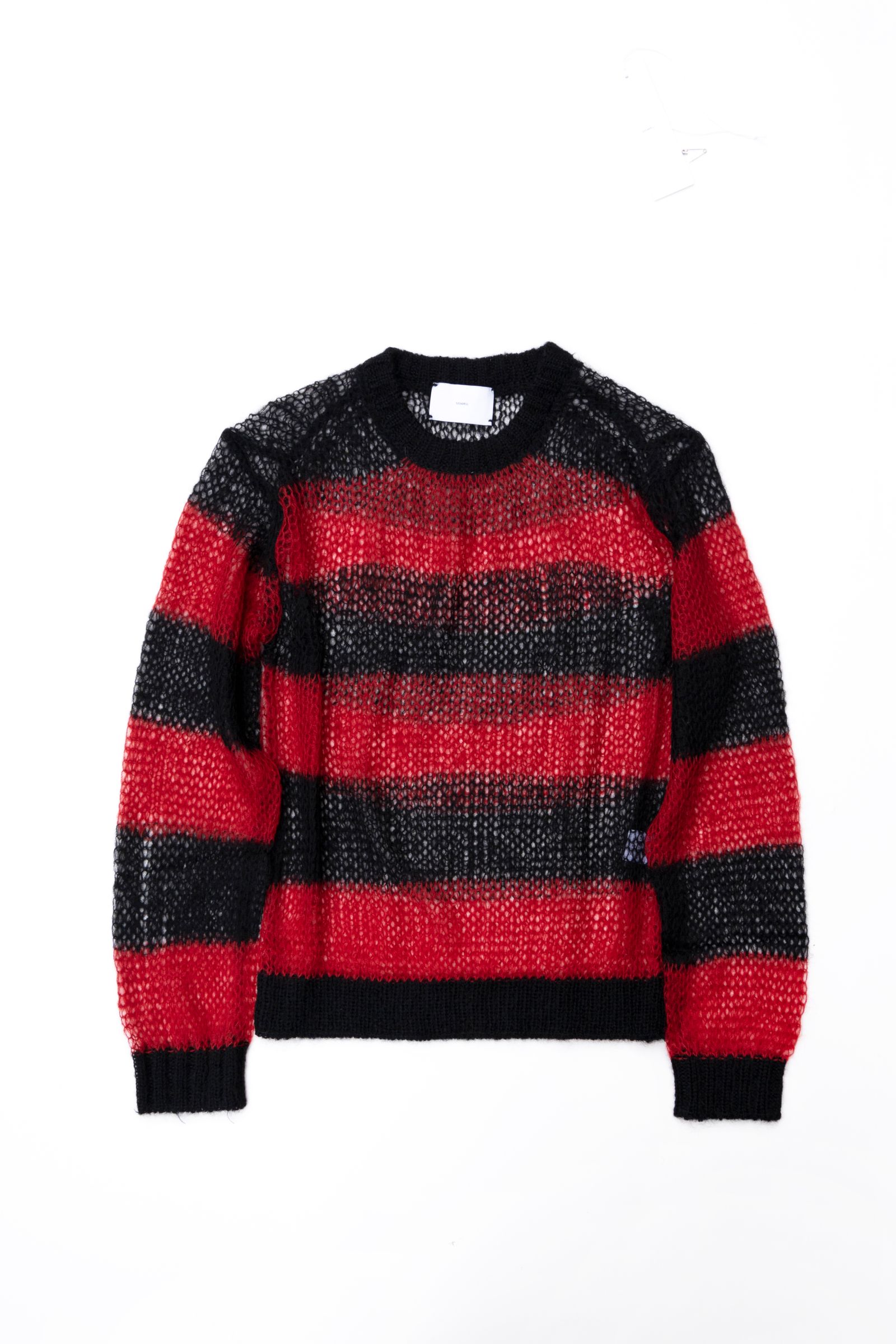 SUGARHILL - MOHAIR LOOSE STRIPE KNIT / RED | Retikle Online Store