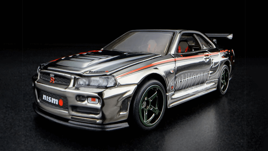Машинка Premium Hot Wheels Nissan Skyline GT-R (BNR34) Red Line