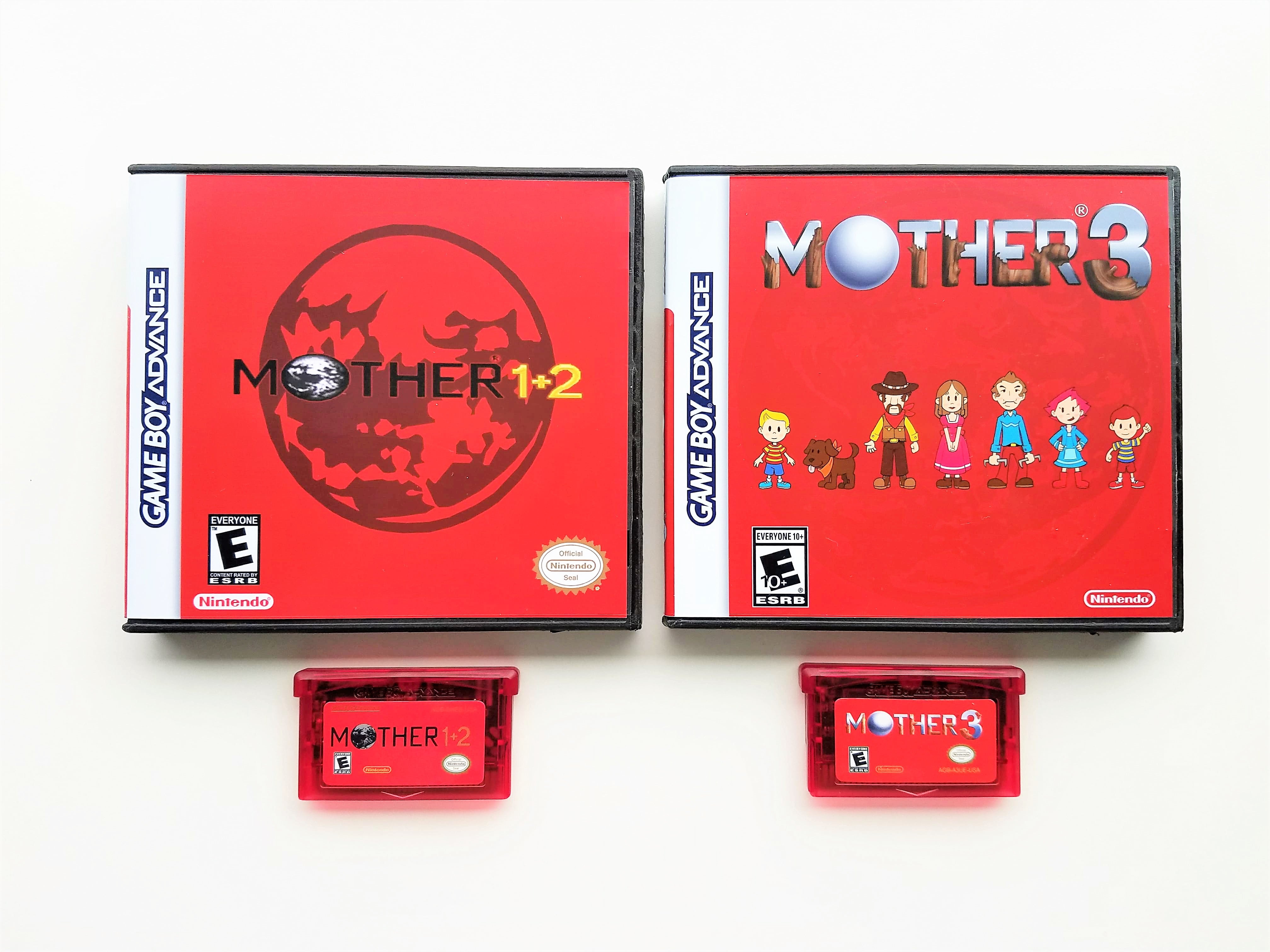 Mother 1 + 2 + 3 Game & Cases (English Translated) Gameboy Advance