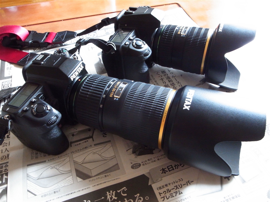 価格.com - 『K3/K5に16-50mm, 50-135mmを装着したところです。大きさ