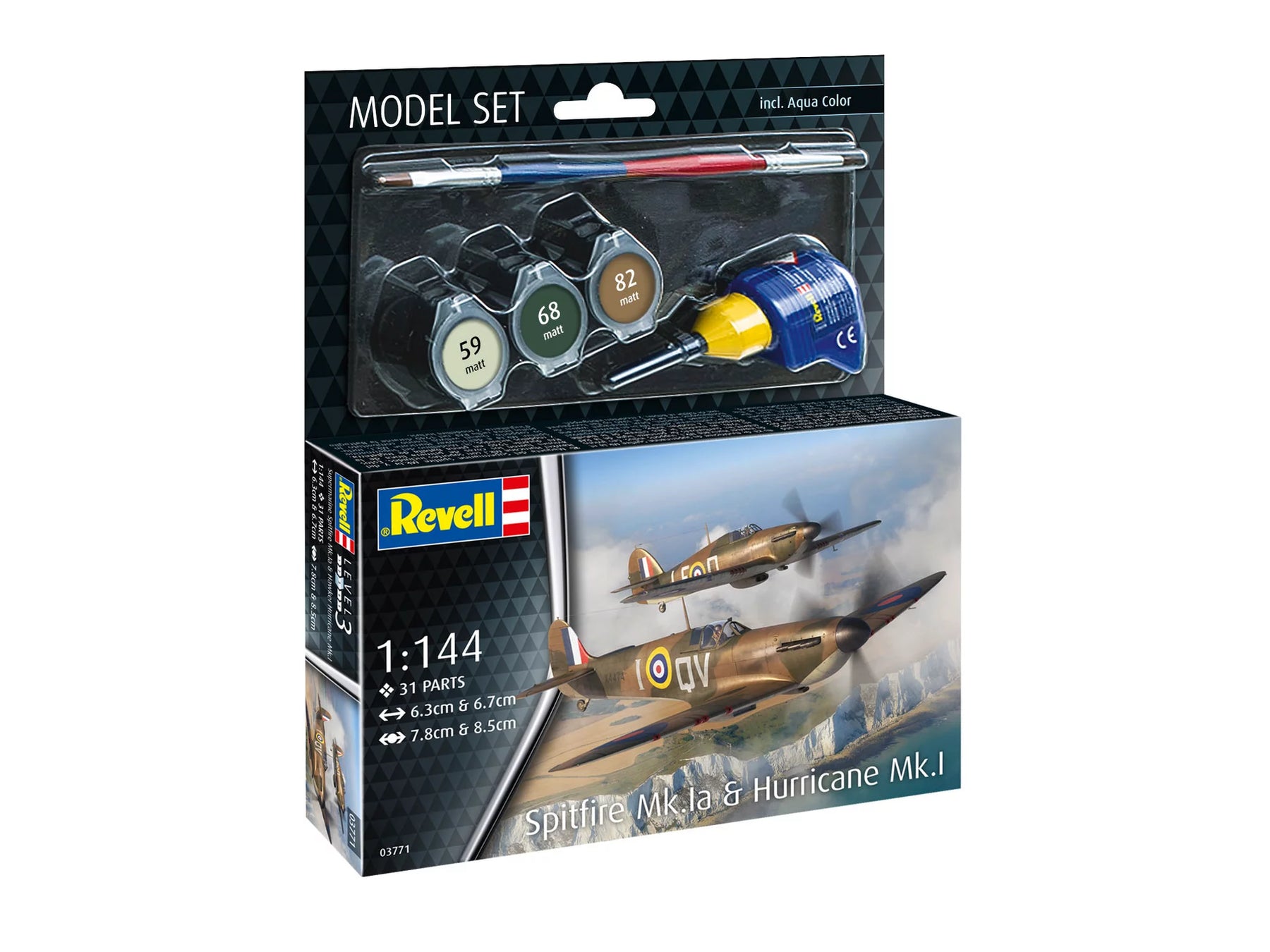 Model Set Spitfire Mk.Ia & Hurricane Mk.I