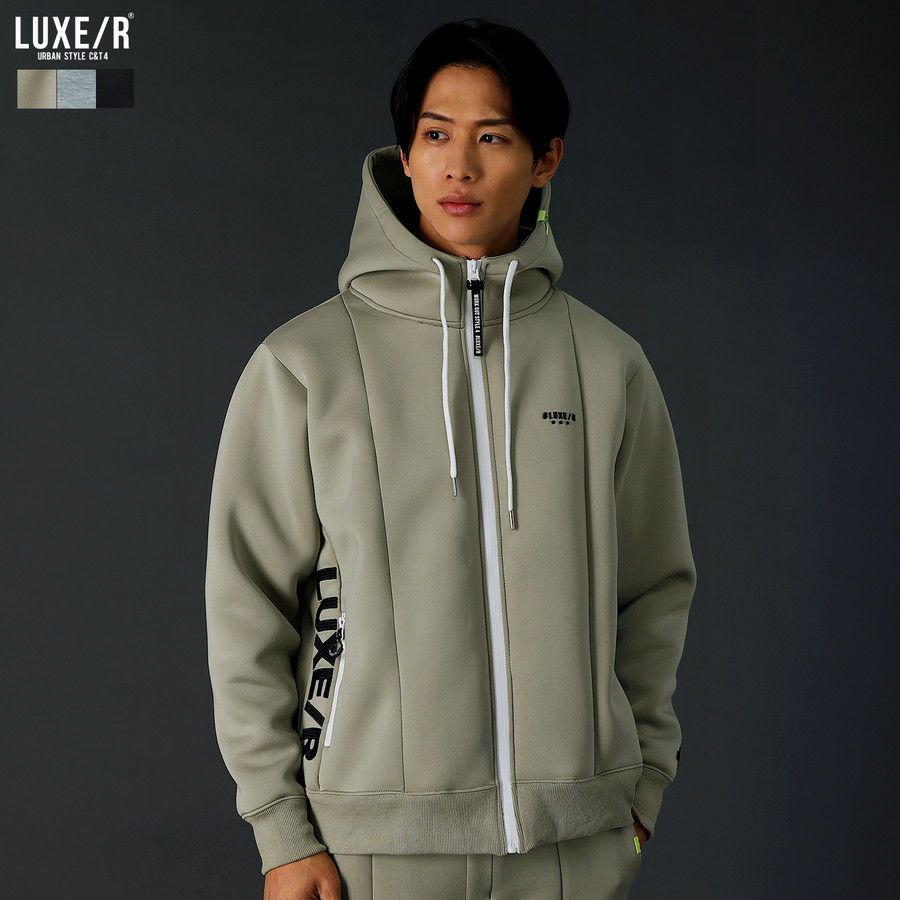 止水ジップスポンジボンディングジップアップパーカー | REZES