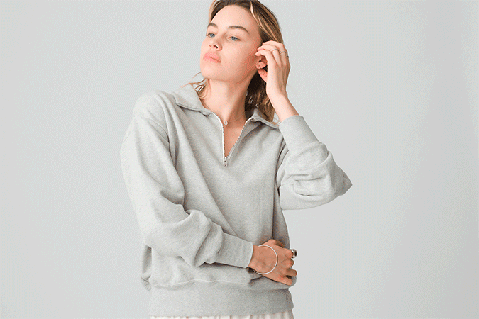 FilMelange for RHC Stitch Long Sleeve Tee＆Half Zip Sweat Pullover