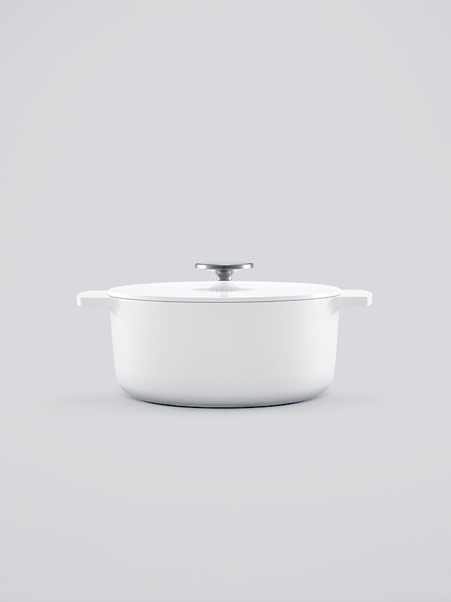 White 18cm ｜ Lineup ｜ リンナイの無水調理鍋 Leggiero by Rinnai