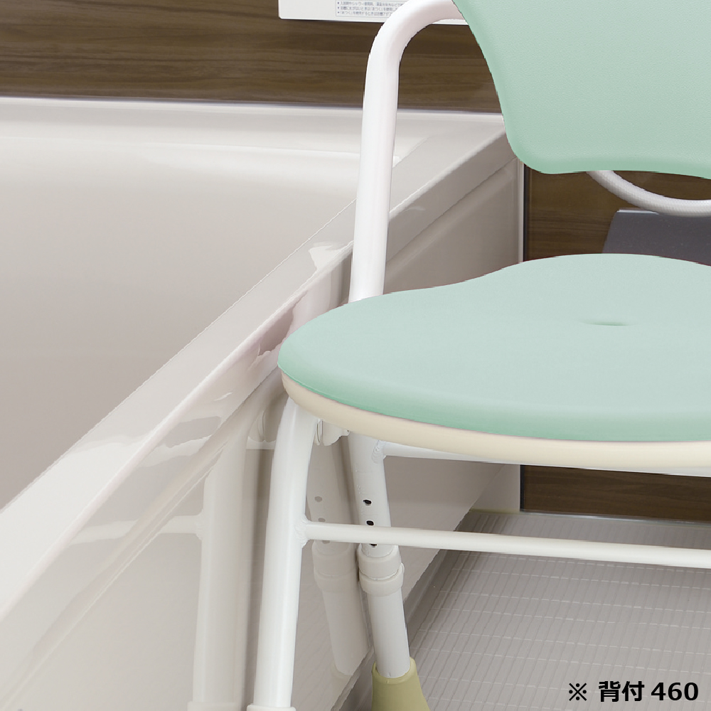 やわらかシャワーチェア クレオ折りたたみ(防カビプラス) 肘掛付520