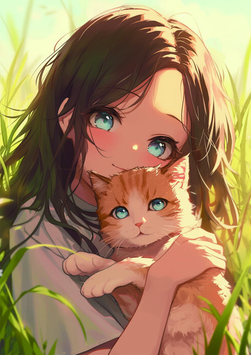 RDORA3-008 ダイヤモンドアート『アーティスト』コラボ 猫＆女子