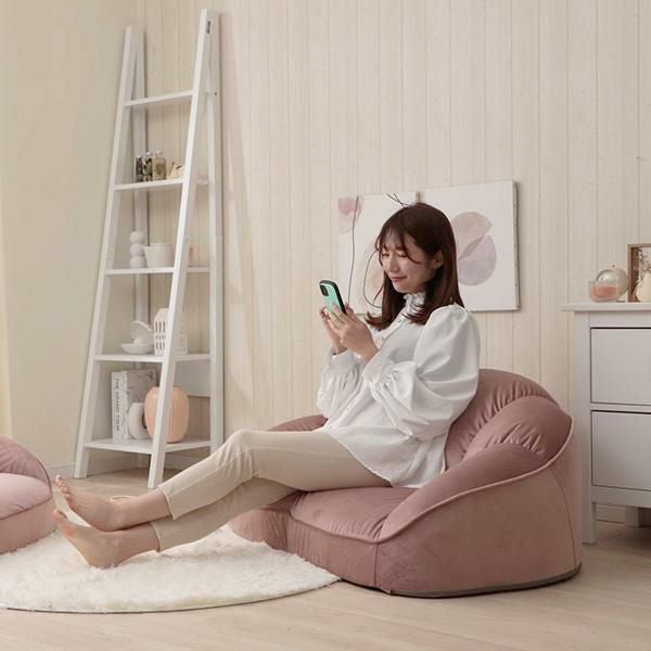 直送】くすみダスティカラーのシェルソファ/1.5人掛け｜かわいいお姫様
