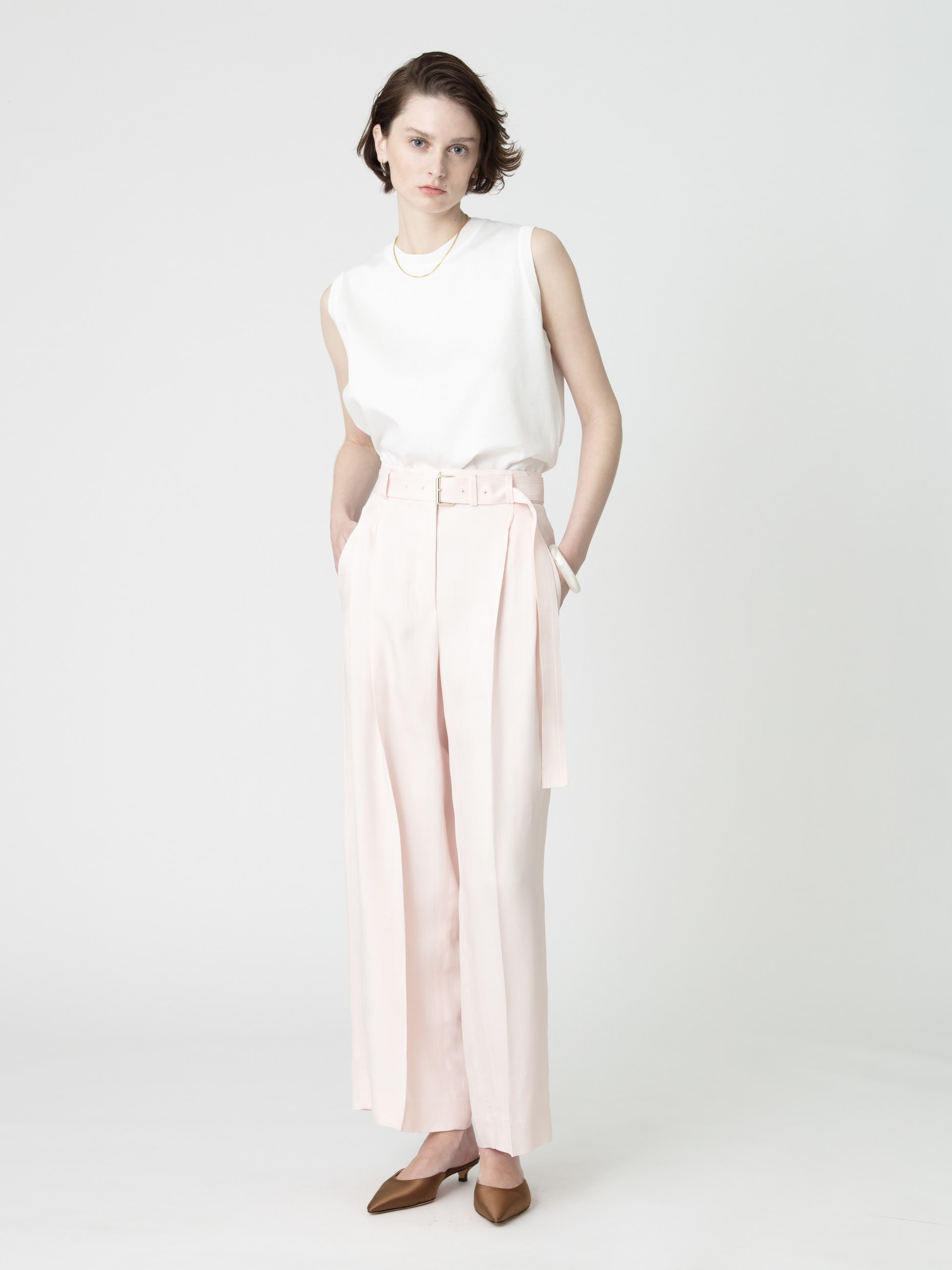 ビスコースブッチャー ワイドパンツ｜ebure(エブール)｜Ron Herman