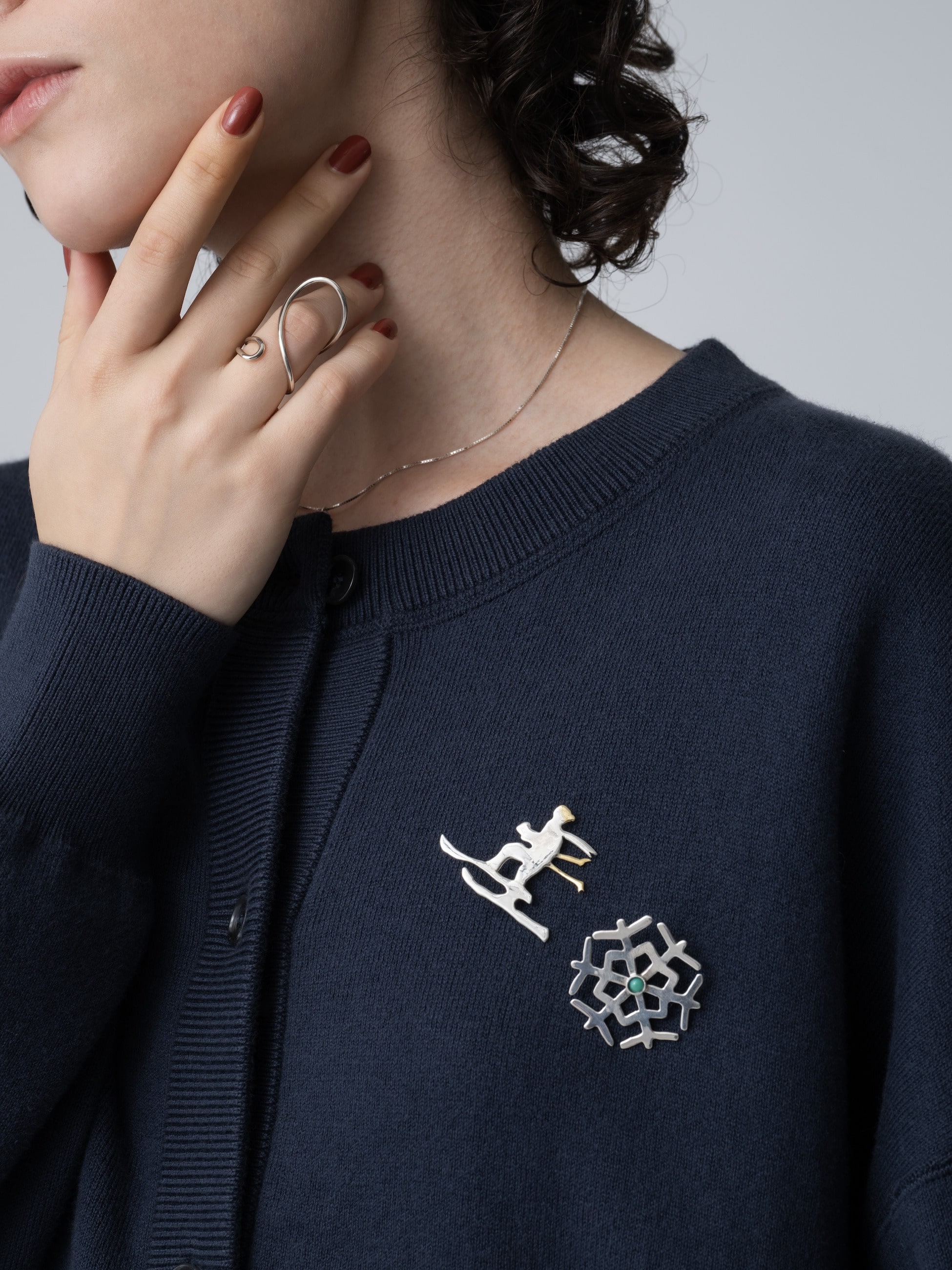 スノーフレーク ブローチ｜Folk/N(フォーク バイ エヌ)｜Ron Herman