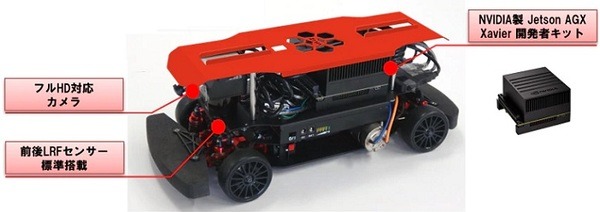 ZMPの自動運転・AI技術開発用ロボットカー「RoboCar1/10X」(NVIDIA製